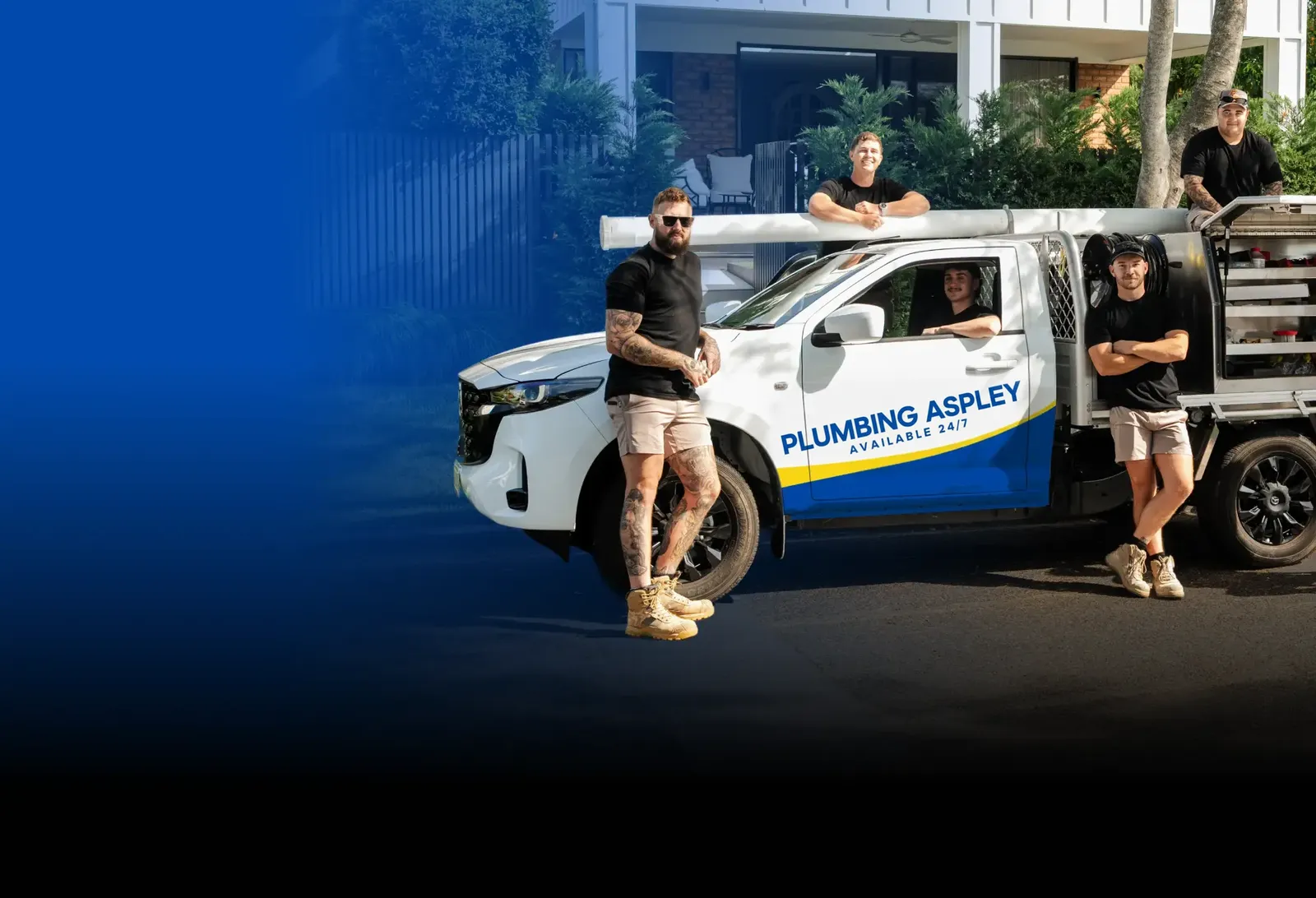 Plumbing Aspley team with the ute